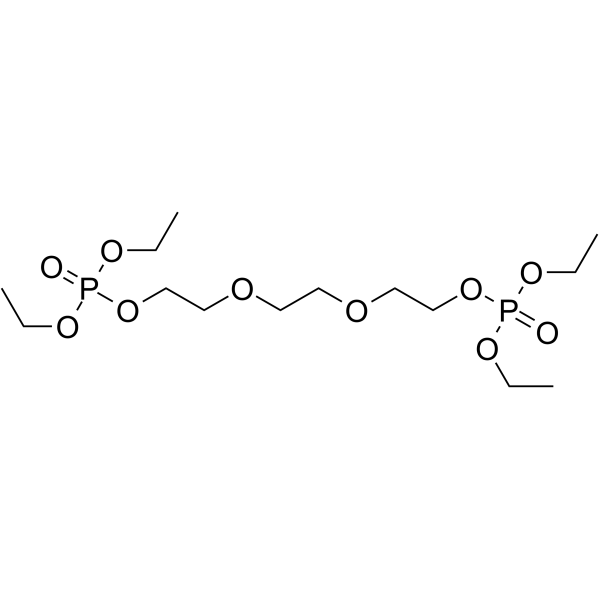 PEG3-bis(phosphonic acid diethyl ester) 化学構造