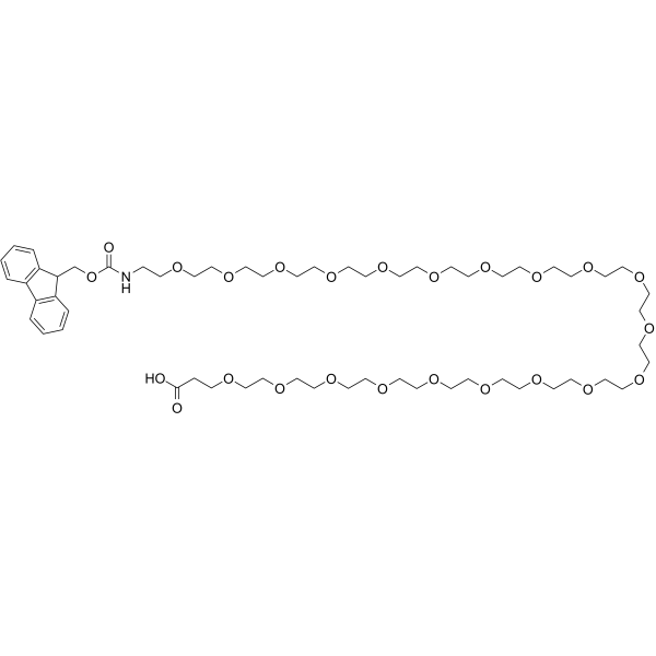 Fmoc-N-PEG20-acid Chemische Struktur