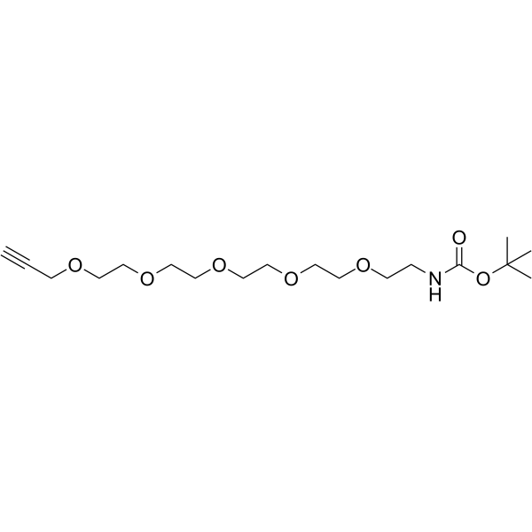 Boc-NH-PEG5-propargyl Chemische Struktur