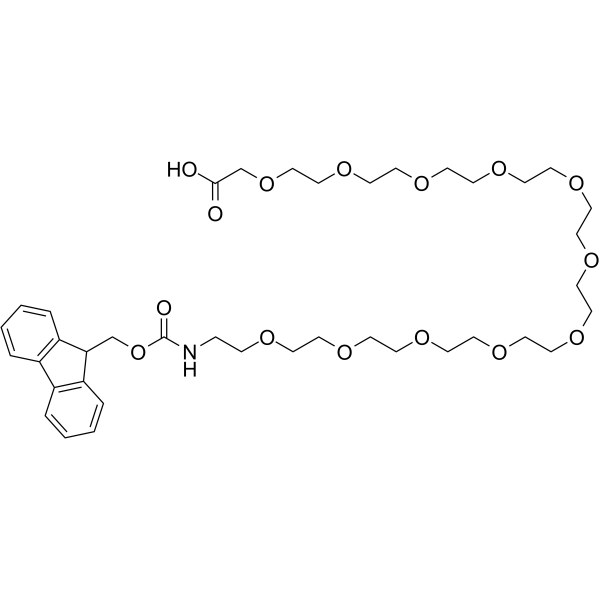 Fmoc-NH-PEG11-CH2COOH التركيب الكيميائي