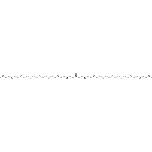 NH-bis(m-PEG8) Chemical Structure