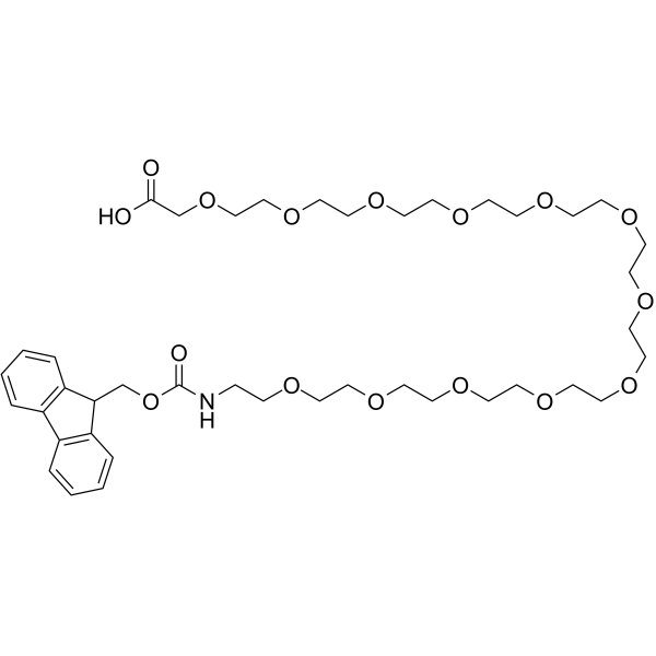 Fmoc-NH-PEG12-CH2COOH التركيب الكيميائي