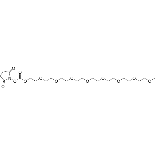 m-PEG8-succinimidyl carbonate Chemische Struktur