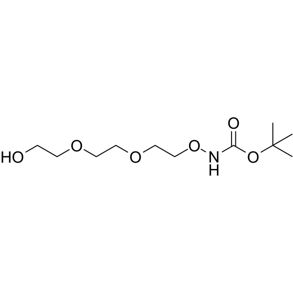 t-Boc-Aminooxy-PEG3-alcohol 化学構造