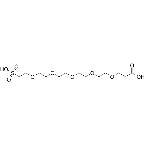 Carboxy-PEG5-sulfonic acid Chemische Struktur