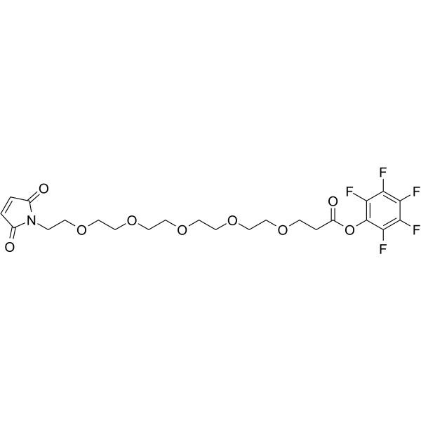 Mal-PEG5-PFP ester Chemical Structure