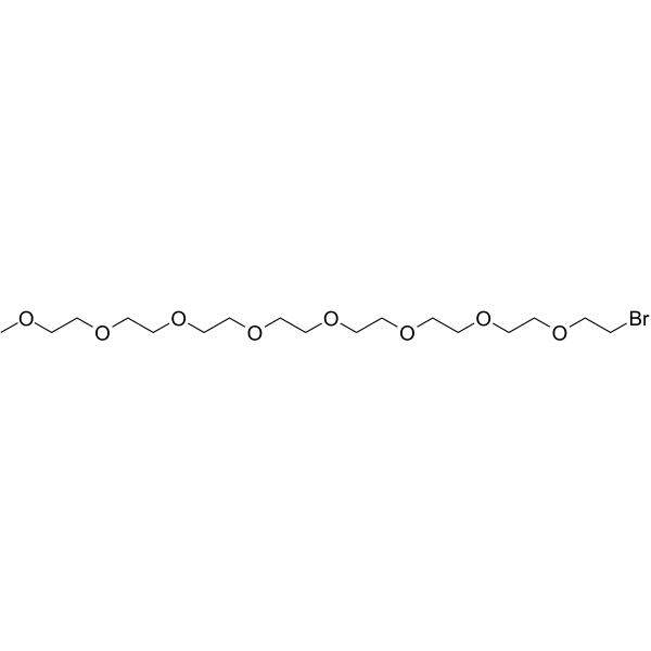 m-PEG8-Br 化学構造