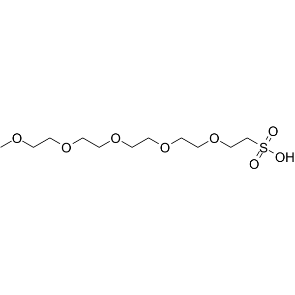 m-PEG5-sulfonic acid 化学構造