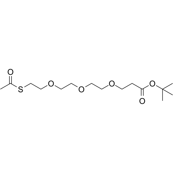 S-acetyl-PEG3-Boc 化学構造