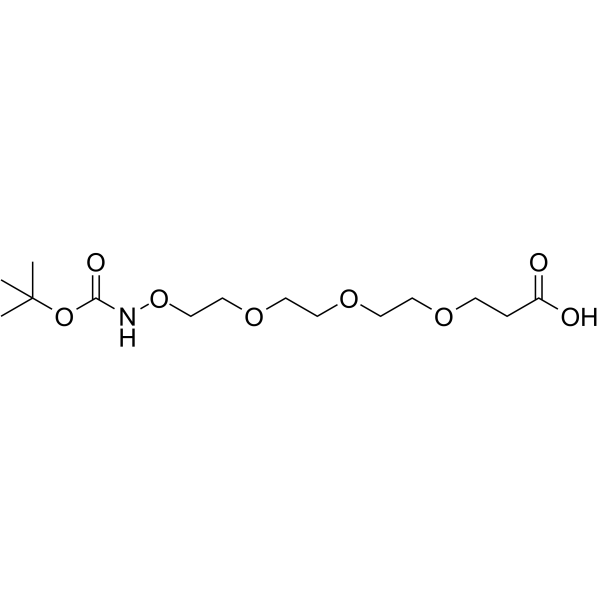 Boc-Aminooxy-PEG3-acid Chemische Struktur