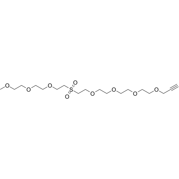 m-PEG3-Sulfone-PEG4-propargyl Chemical Structure