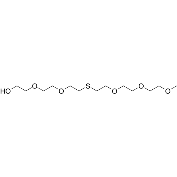 m-PEG3-S-PEG2-OH 化学構造