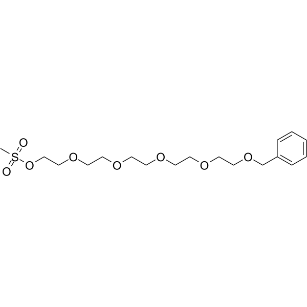 Benzyl-PEG5-Ms Chemische Struktur