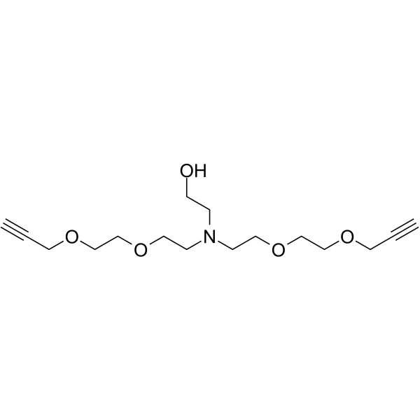 Hydroxy-Amino-bis(PEG2-propargyl) Chemische Struktur