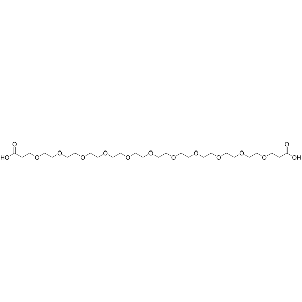 Bis-PEG11-acid Chemical Structure