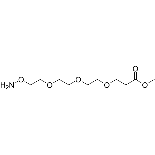 Aminooxy-PEG3-methyl ester Chemische Struktur