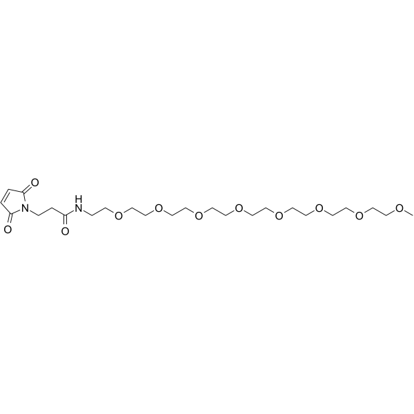 m-PEG8-Mal 化学構造