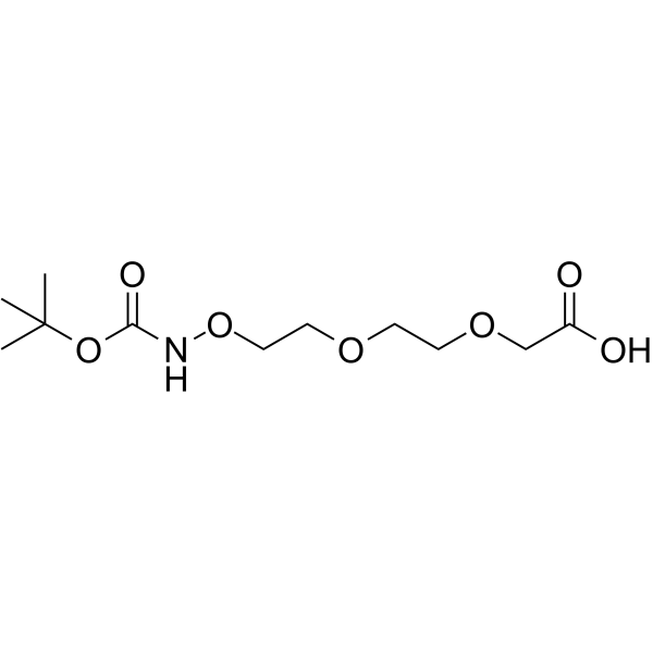 Boc-Aminooxy-PEG2-CH2COOH Chemische Struktur