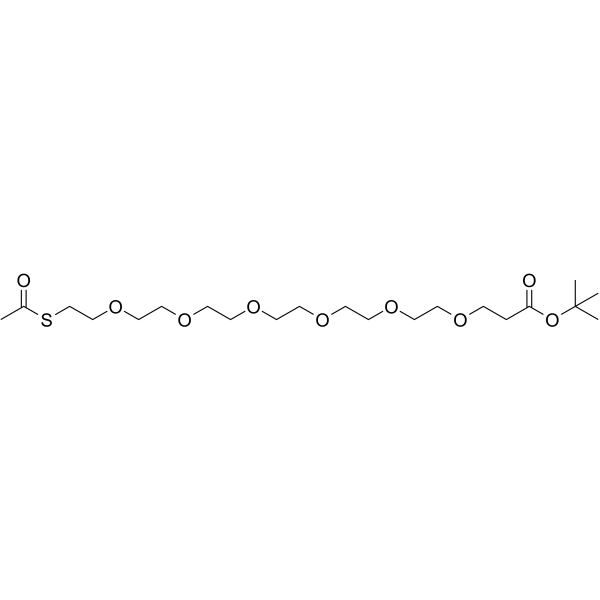 S-acetyl-PEG6-Boc Chemische Struktur