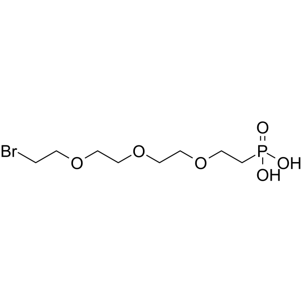 Bromo-PEG3-C2-phosphonic acid Chemische Struktur