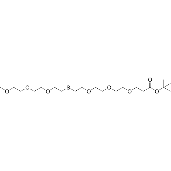 m-PEG3-S-PEG3-Boc التركيب الكيميائي