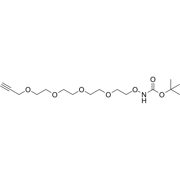 Boc-aminooxy-PEG4-propargyl Chemical Structure