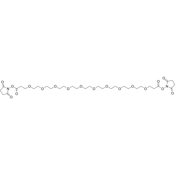Bis-PEG10-NHS ester Chemische Struktur