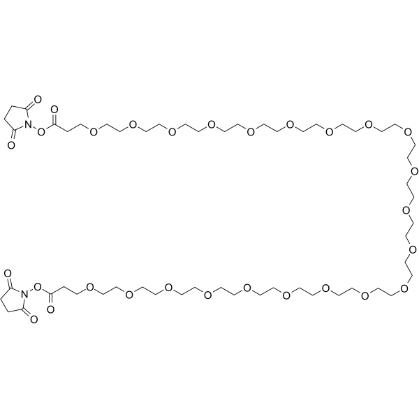 Bis-PEG21-NHS ester Chemical Structure