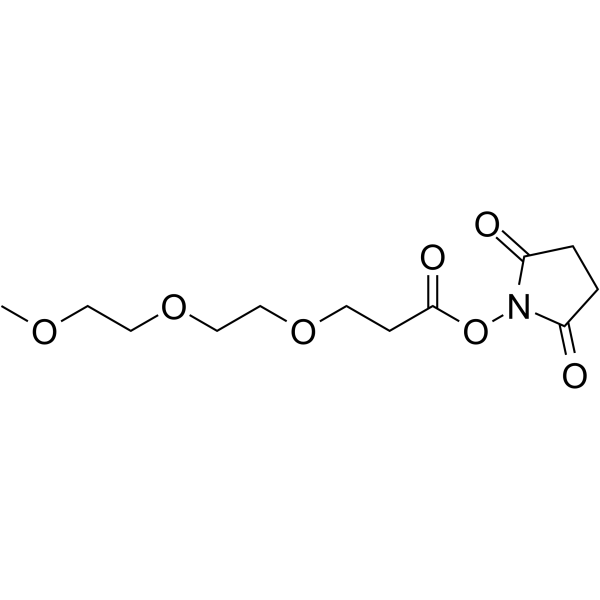 m-PEG3-NHS ester Chemische Struktur