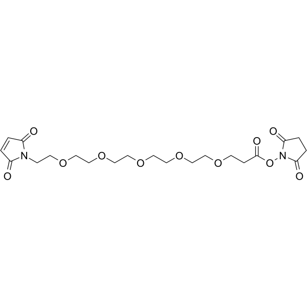 Mal-PEG5-NHS ester 化学構造