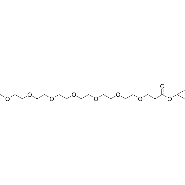 m-PEG7-Boc التركيب الكيميائي