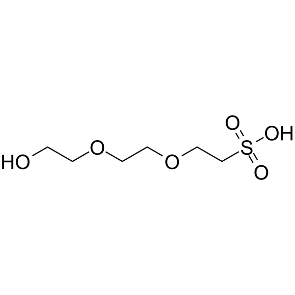 Hydroxy-PEG2-C2-sulfonic acid Chemische Struktur