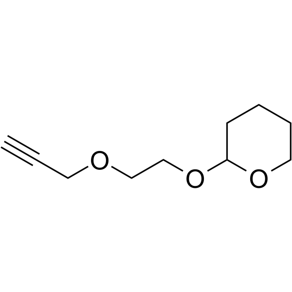 Propargyl-PEG1-THP التركيب الكيميائي