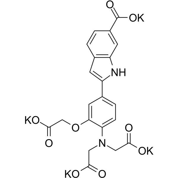 Mag-Indo-1 tetrapotassium salt 化学構造