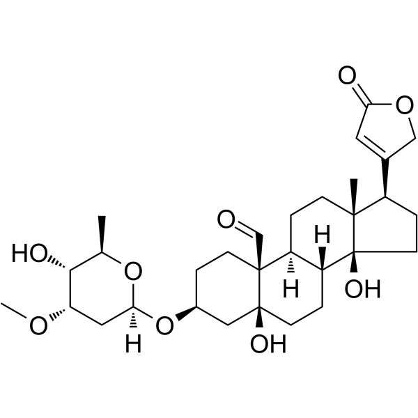 Cymarin التركيب الكيميائي