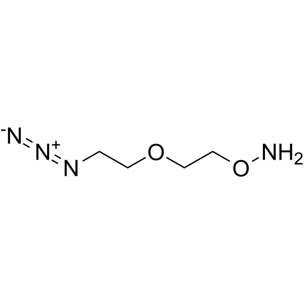 Aminooxy-PEG1-azide 化学構造