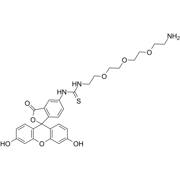 Fluorescein-PEG3-amine Chemical Structure