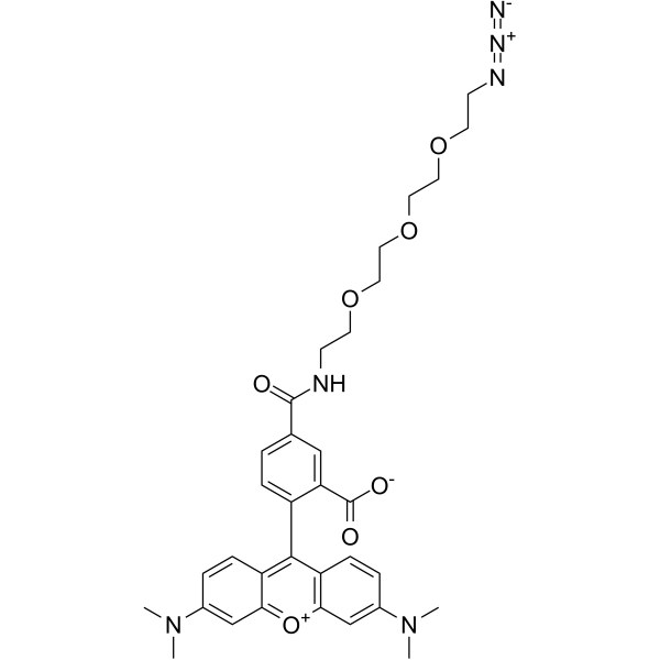 TAMRA-PEG3-Azide Chemische Struktur