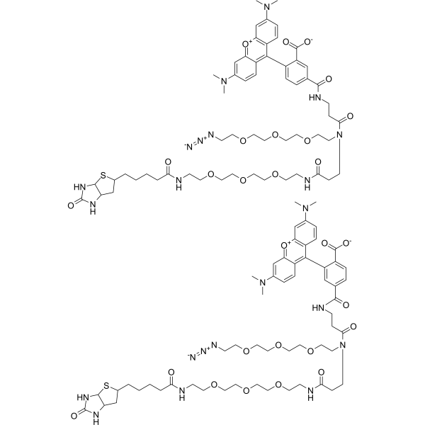 TAMRA-Azide-PEG-biotin Chemical Structure