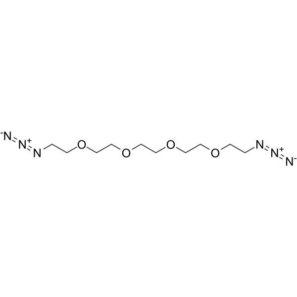 Azido-PEG4-azide 化学構造