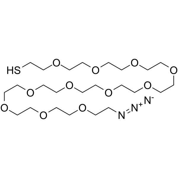 HS-PEG11-CH2CH2N3 Chemical Structure