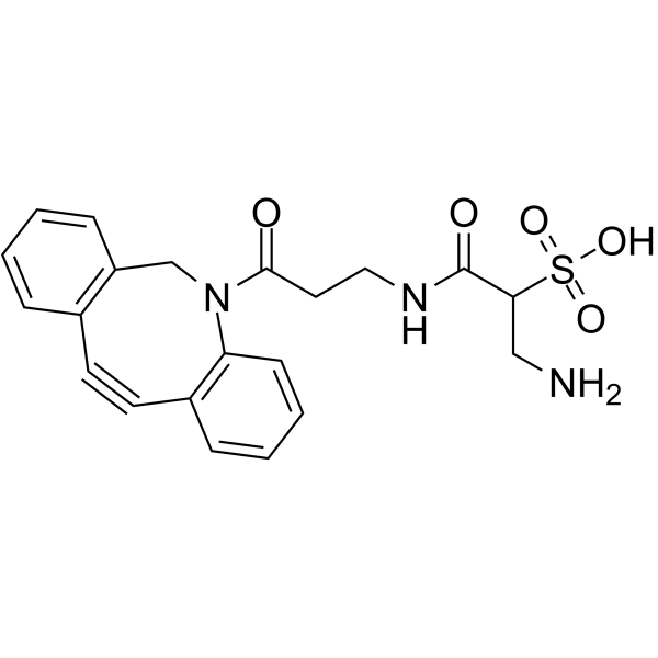 Sulfo DBCO-amine 化学構造