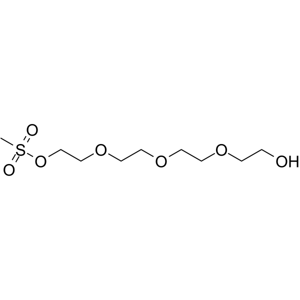 PEG4-Ms Chemische Struktur