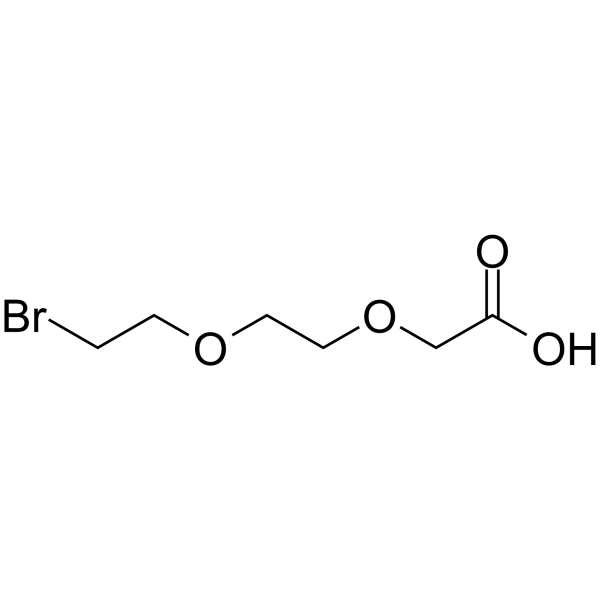 Bromo-PEG2-acetic acid Chemische Struktur