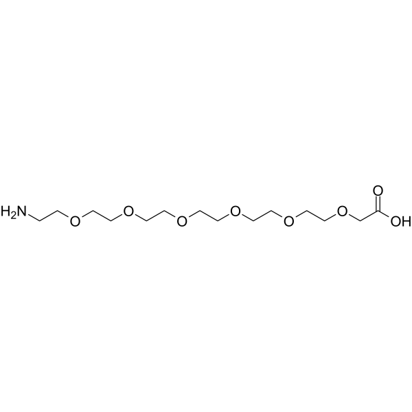 Amino-PEG6-acetic acid التركيب الكيميائي