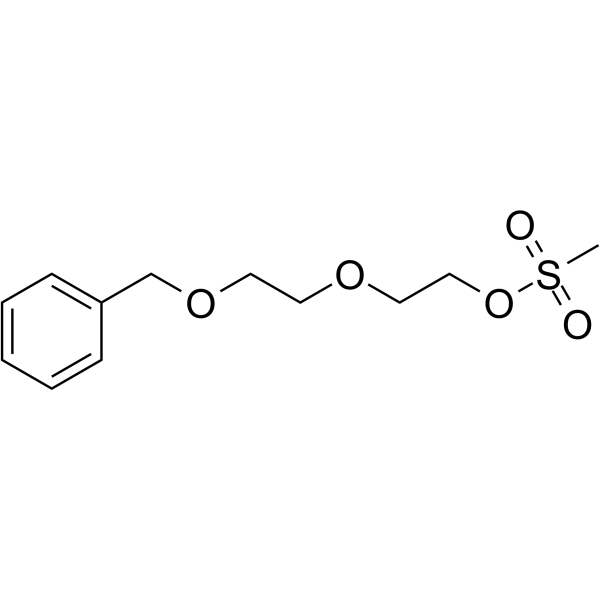 Benzyl-PEG2-MS Chemical Structure