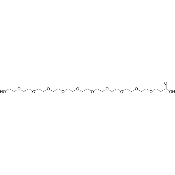 Hydroxy-PEG10-acid Chemical Structure