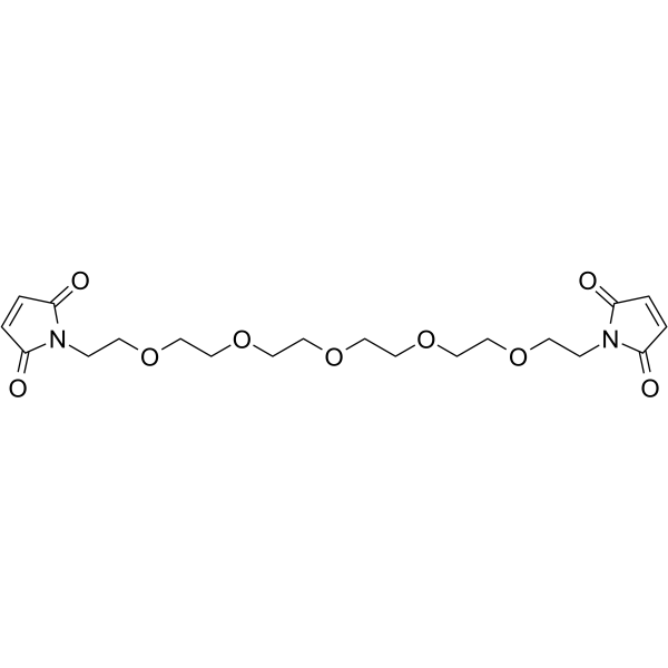 Mal-PEG5-mal Chemische Struktur