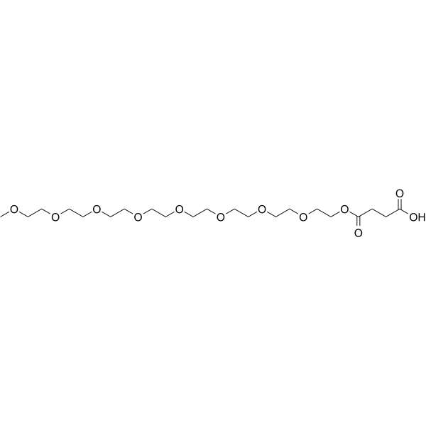 m-PEG8-ethoxycarbonyl-propanoic acid التركيب الكيميائي