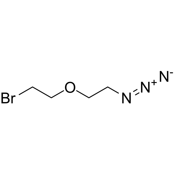 Bromo-PEG1-C2-azide التركيب الكيميائي